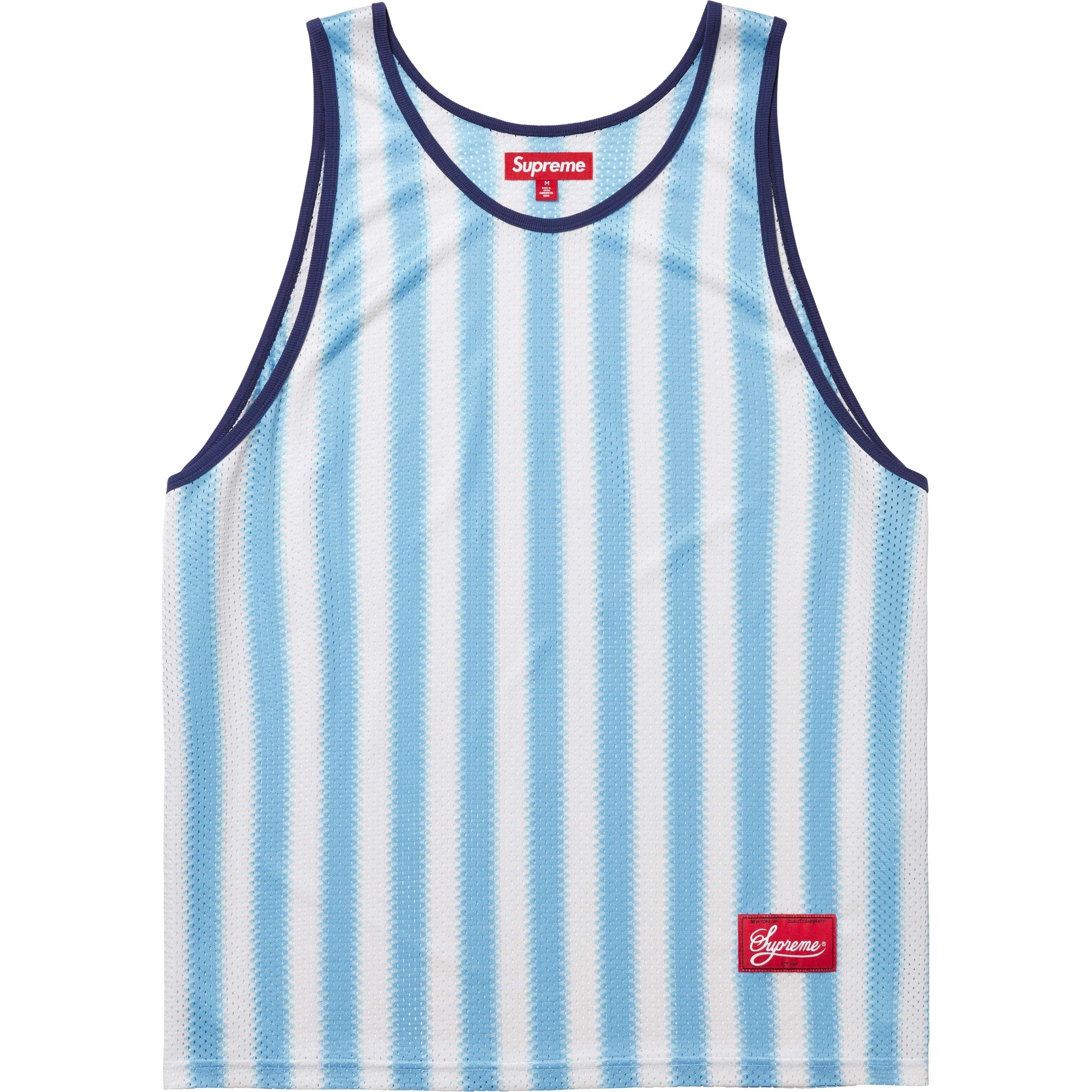 Stripe Mesh Tank Top view 3